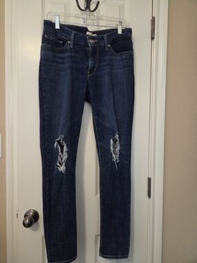 Levi Dark Blue Women's 711 Skinny Jeans